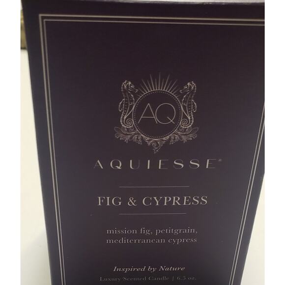 AQUIESSE soy inspired by nature fig & cypress 6.5 ounce luxury candle . - Picture 3 of 6